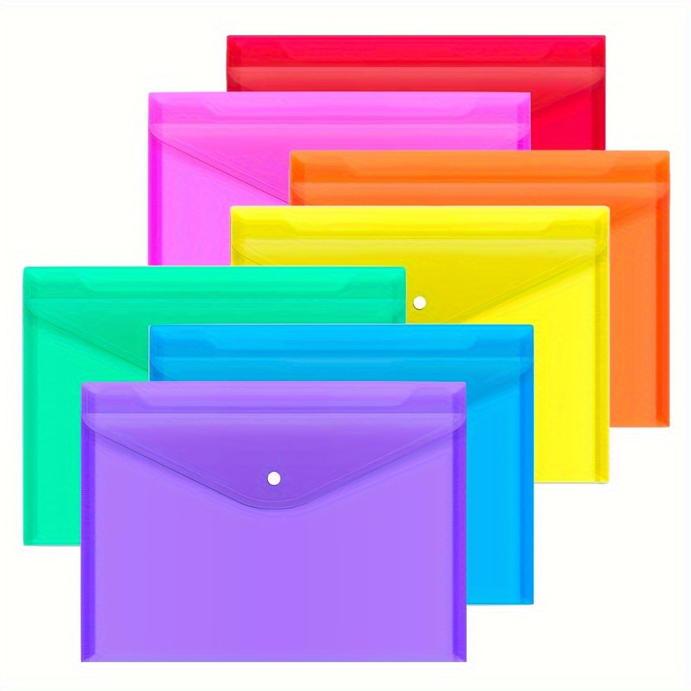 Home Office Organization - A4/Letter Boyutunda Çıtçıtlı Dosya Çantaları -