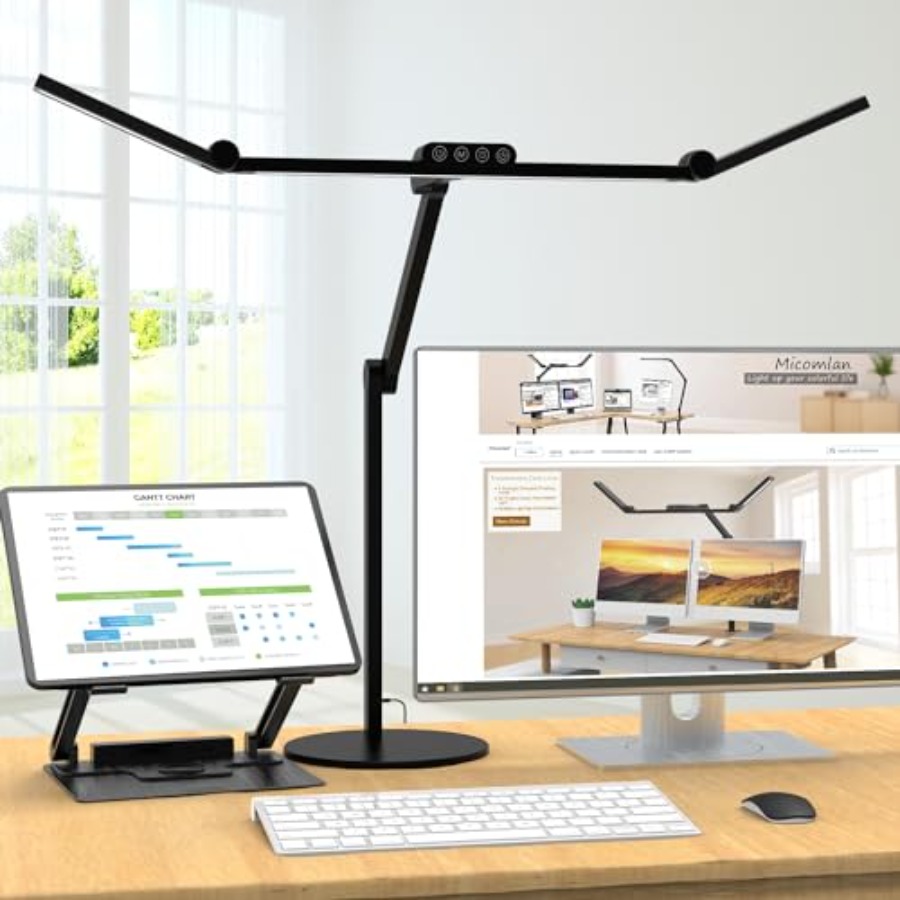 Desk Lamp Led - Atmosfer Aydınlatmalı Mimar Masa Lambası, Tabanlı