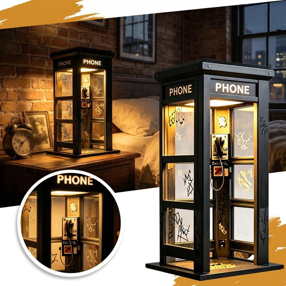 Desk Lamp Led - Retro Graffiti Telefon Kulübesi Masa Lambası