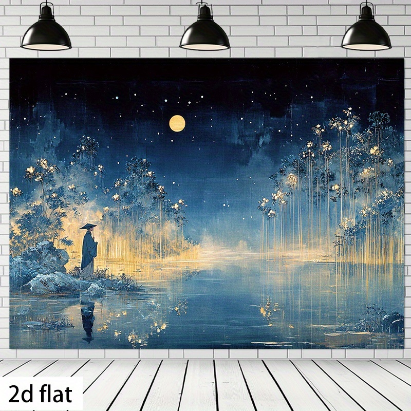 Home Office Background - 2D Düz Arka Plan Kumaşı -