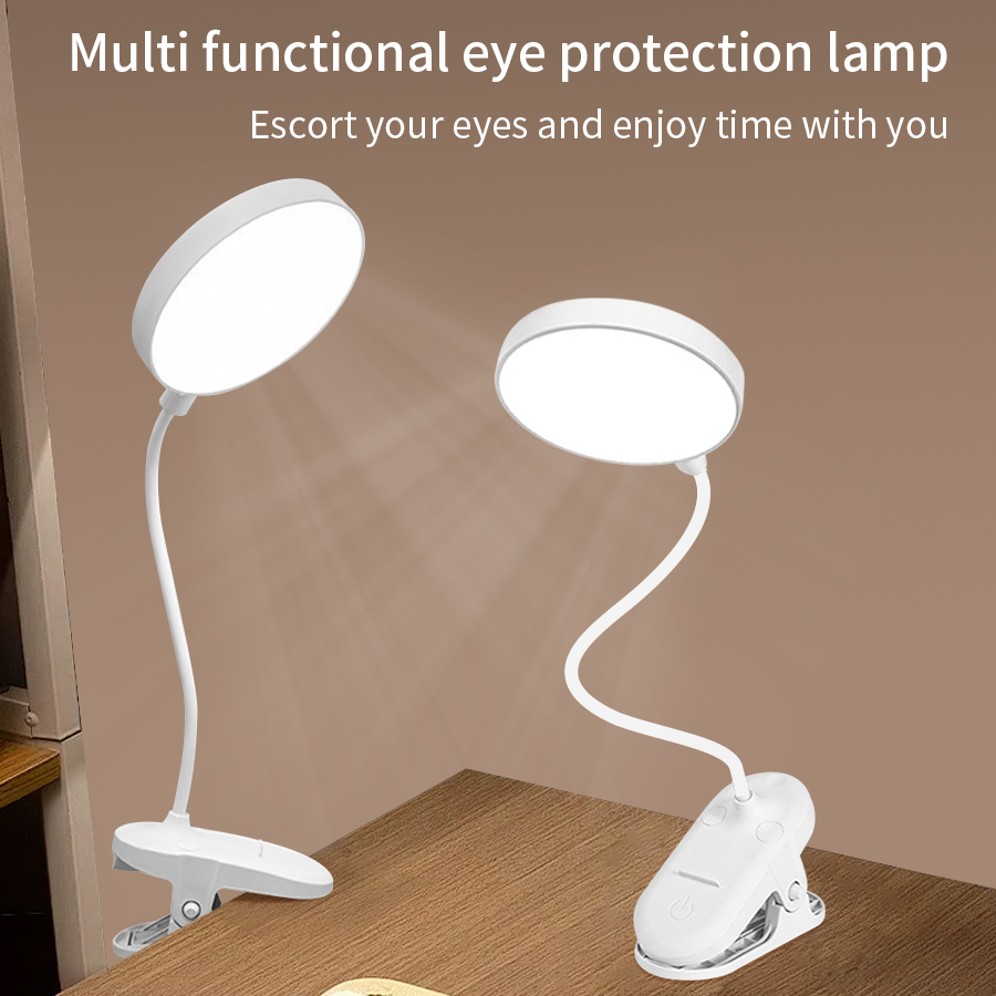 Desk Lamp Led - LED Klipsli Masa Lambası 360 °