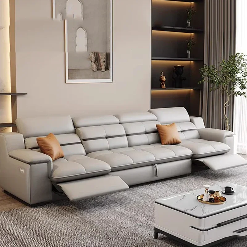 Home Office With Sofa - Postmodern Kahverengi Oturma Odası Kanepeleri Sırt