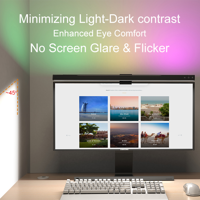 60/80 cm RGB Işık LED Monitör  - Home Office Work Table incelemesi ve fiyatı
