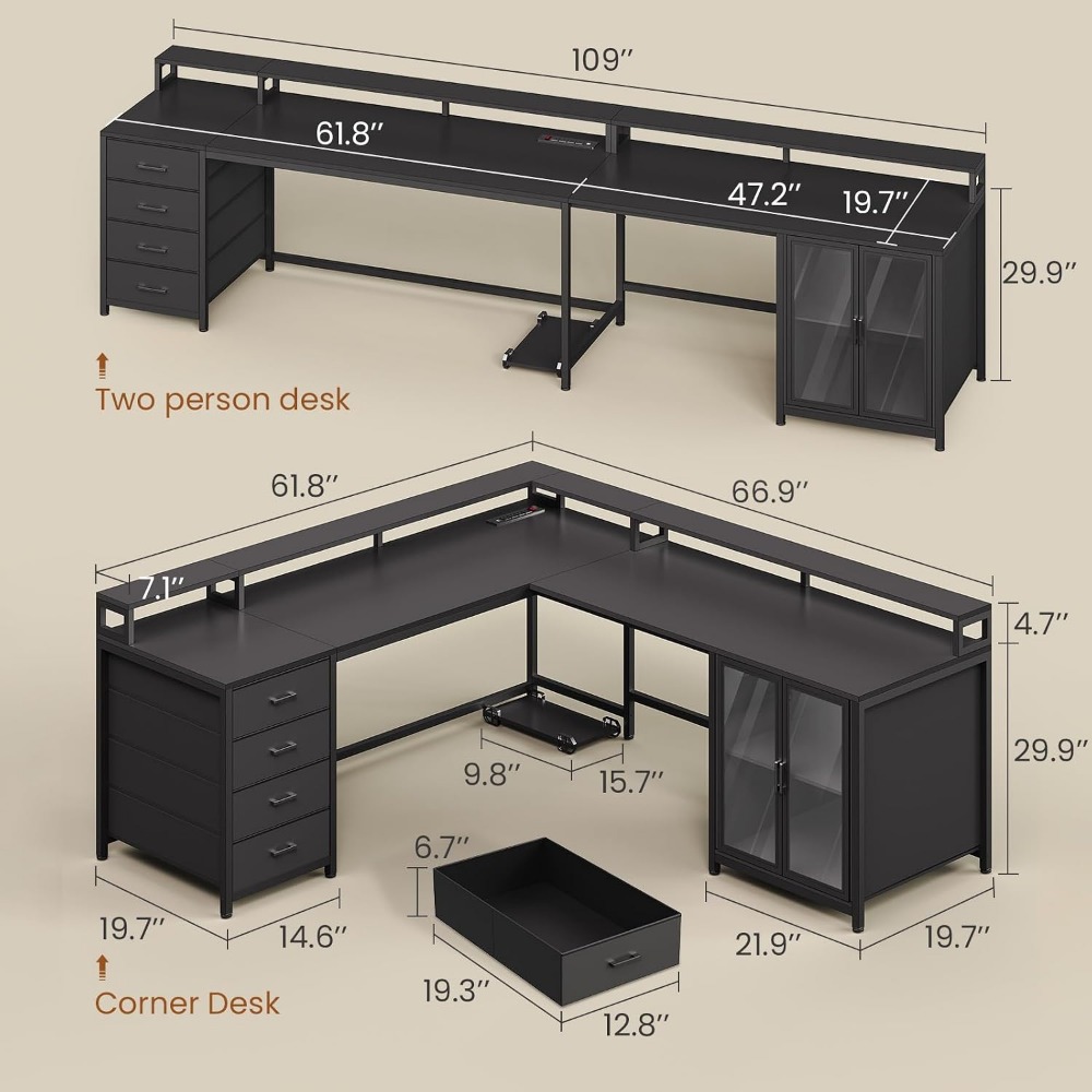 SEDETA L Şekilli 4 Çekmeceli O - Home Office L Shaped Desk incelemesi ve fiyatı