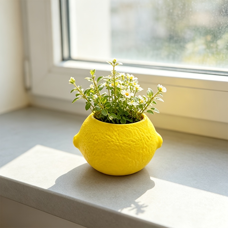 Limon Şeklinde Dekoratif Saksı - Plant Desk Mini incelemesi ve fiyatı