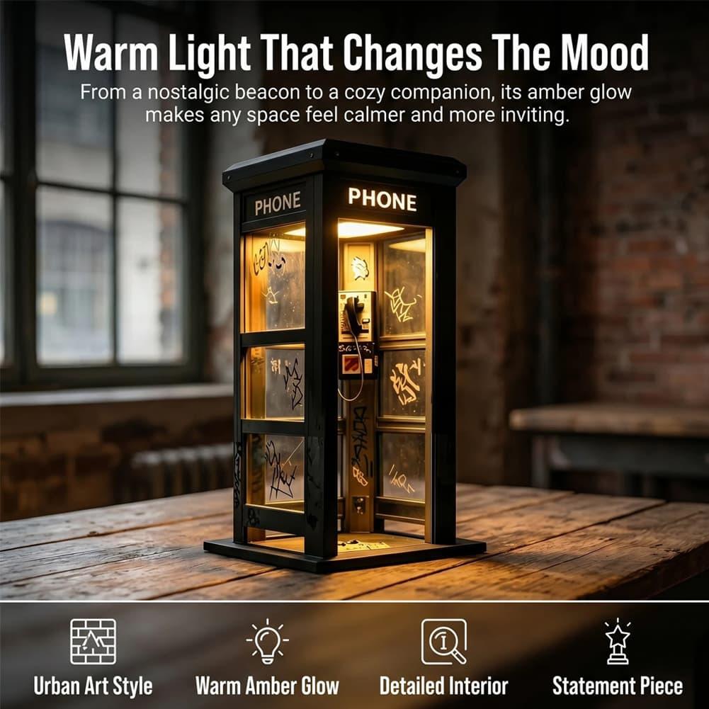 Retro Graffiti Telefon Kulübes - Desk Lamp Led incelemesi ve fiyatı