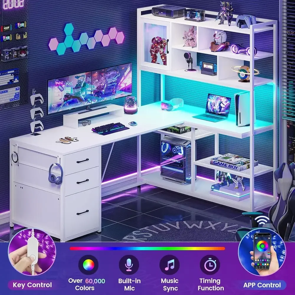 58 L Şeklinde Depolama Alanlı, - Home Office L Shaped Desk incelemesi ve fiyatı