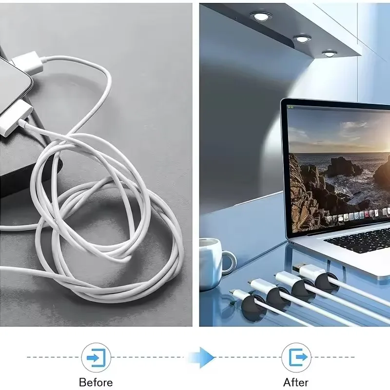 5/50 adet kablo klipsi sarıcı  - Home Office Organization incelemesi ve fiyatı
