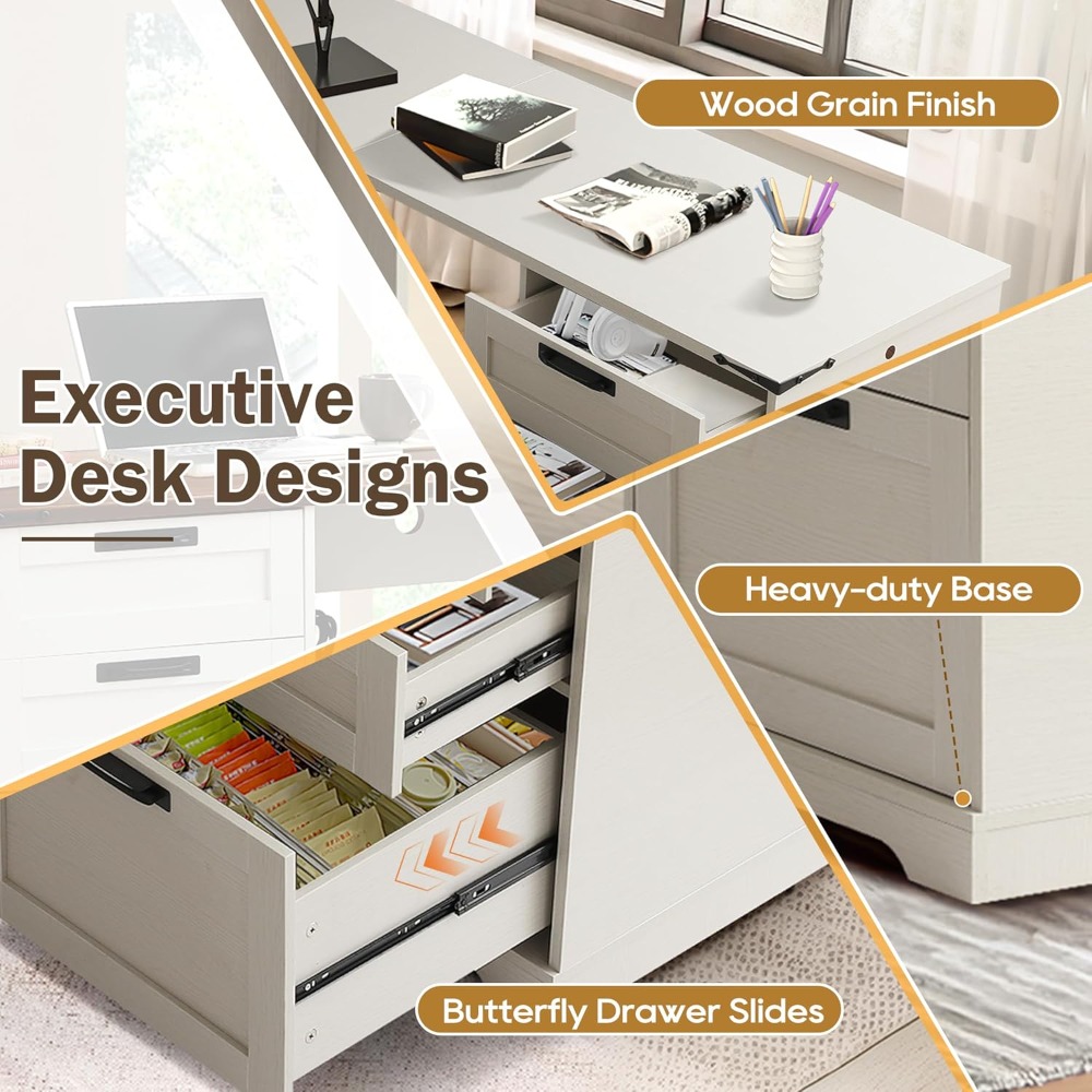 60 inç L Şeklinde Çekmeceli Yö - Home Office L Shaped Desk incelemesi ve fiyatı