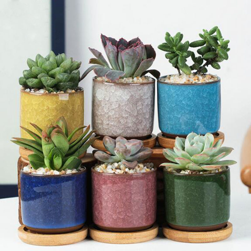 6 adet/takım Seramik Saksı Set - Plant Desk Mini incelemesi ve fiyatı