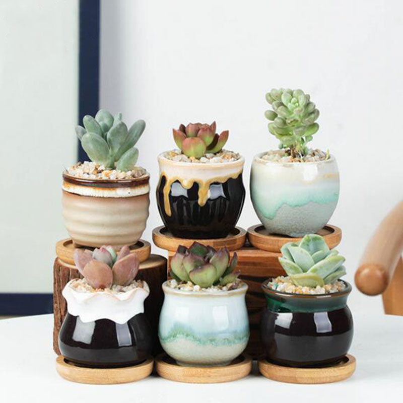 6 adet/takım Seramik Saksı Set - Plant Desk Mini incelemesi ve fiyatı