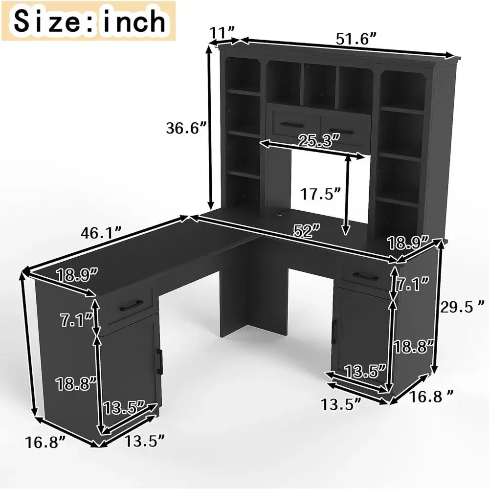 L Şeklinde Depolama Alanı, Üst - Home Office L Shaped Desk incelemesi ve fiyatı