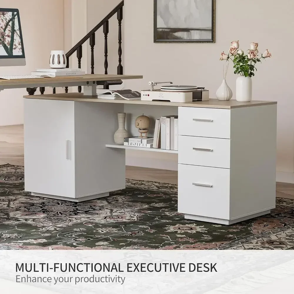 63 Executive L-Şeklinde Ayakta - Home Office L Shaped Desk incelemesi ve fiyatı
