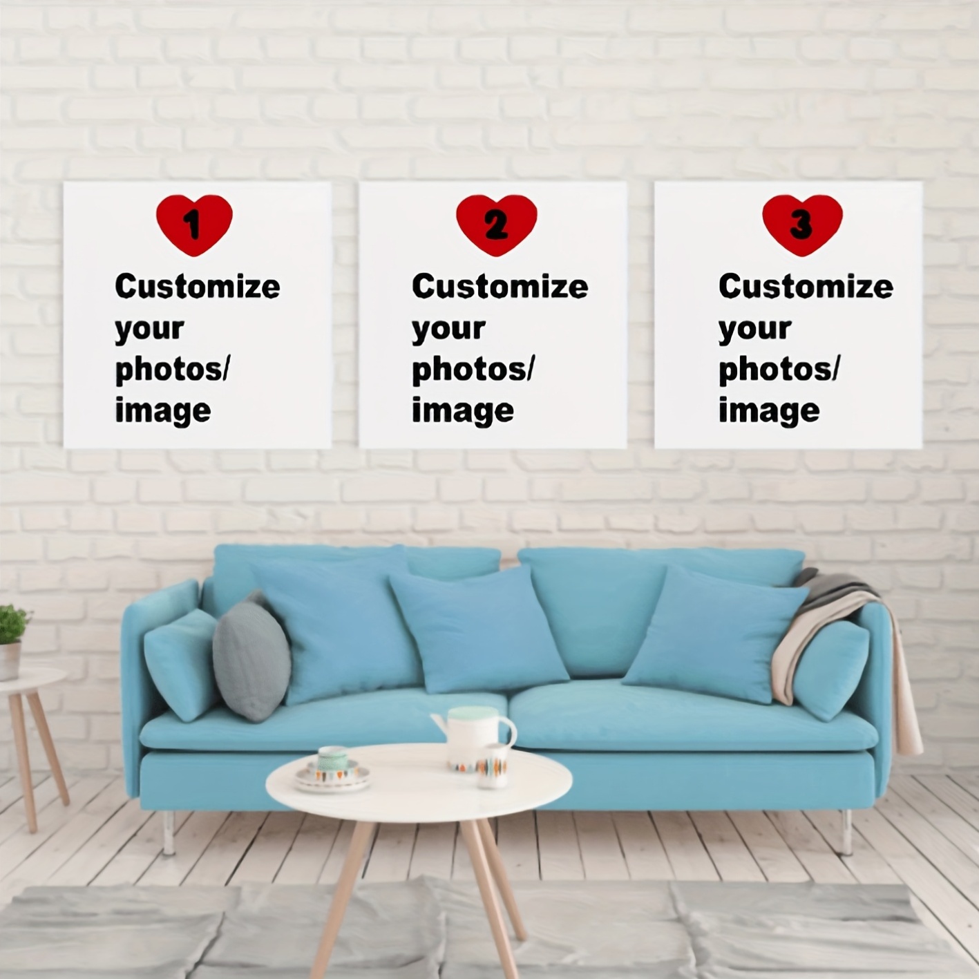 3'lü/set Özel Kare Kanvas Post - Home Office Photos incelemesi ve fiyatı