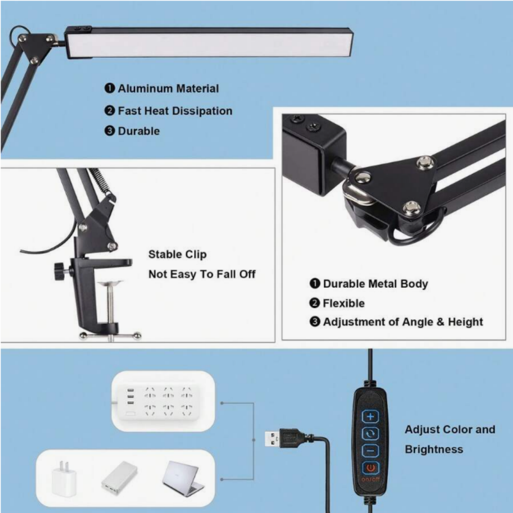 Ev İçin LED Masa Lambası, Okum - Home Office Lamp incelemesi ve fiyatı