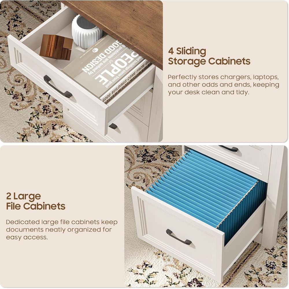 L Şeklinde Kahverengi Yönetici - Home Office L Shaped Desk incelemesi ve fiyatı